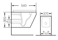 Унитаз подвесной Grossman (540х370х365) безободковый,белый с тонкой крышкой,микролифт,1 место арт-GR-4440S — фото 4, Подвесные унитазы