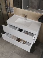 Раковина Orange B03-1000w встраиваемая, белый — фото 8, Раковины встраиваемые сверху