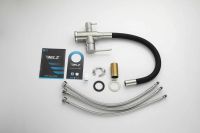 Смеситель для кухни с гибким изливом и подключением фильтра BELZ, сатин, черный, арт-B76814-1 — фото 11, Смесители для кухни