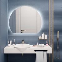 Зеркало с LED-подсветкой MOON (90*110) /AQUA DE MARCO Moon90/110 — фото 3, Зеркала в ванную комнату