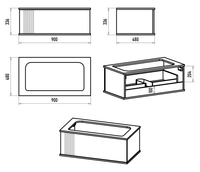 Товар: Тумба под раковину арт-SAV-09090-0301Я - фото 5 Тумба под раковину арт-SAV-09090-0301Я — фото 5, Тумбы под раковину