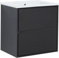 Тумба под раковину Aquanet Милан 65 черный глянец арт-00306379 — фото 8, Тумбы под раковину