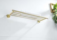 ОБЕРОН полка для полотенец, шлиф. золото арт-AQ4222BG — фото 4, Полки для полотенец