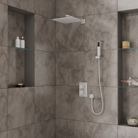 Душевая система встраиваемая с термостатом D&K Bayern.Liszt , белый арт-DA2515708A04 — фото 2, Встраиваемые душевые комплекты