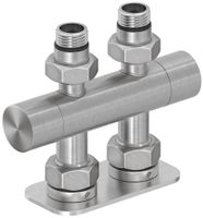 Вентиль Вентиль Сунержа 2х1/2" прямой скрытый-скрытый EU50 Сатин арт-071-1417-1234 — фото 3, Комплектующие для полотенцесушителей