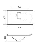 Товар: Orange B03-800B Раковина встраиваемая санфарфор, черная - фото 1 Orange B03-800B Раковина встраиваемая санфарфор, черная — фото 1, Раковины встраиваемые снизу