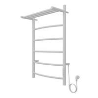 Полотенцесушитель электрический AZARIO VERONA 500/800 5 секций, с полкой, диммер справа, белый арт-AZ04858PW — фото 6, Электрические полотенцесушители