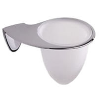 Стакан COLOMBO DESIGN KHALA B1802 настенный цвет хром — фото 3, Стаканы для зубных щеток