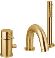 Смеситель для ванны Paffoni Light золото медовое брашированное арт-LIG047HGSP — фото 2, Смеситель для ванны