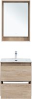 Товар: Тумба с раковиной Aquanet Милан 60 цв. дуб светлый 00340167 - фото 9 Тумба с раковиной Aquanet Милан 60 цв. дуб светлый 00340167 — фото 9, Тумбы с раковиной