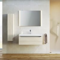 Товар: Подвесная тумба в цвете акация с одним выдвижным ящиком и полкой, скрытой за фасадом, с умывальником из литьевого мрамора арт-Ver.01.08/А - фото 2 Подвесная тумба в цвете акация с одним выдвижным ящиком и полкой, скрытой за фасадом, с умывальником из литьевого мрамора арт-Ver.01.08/А — фото 2, Тумбы с раковиной