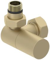 Вентиль Вентиль Сунержа 3D левый цилиндр (G 1/2" НР х G 3/4" НГ) Матовая шампань арт-022-1402-1234 — фото 3, Комплектующие для полотенцесушителей