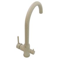 NAPOLI Смеситель д/кухни совмещенный с краном для питьевой воды, бежевый камень арт-32666 — фото 5, Смесители для кухни