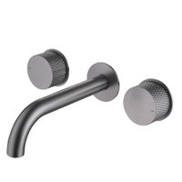 Смеситель ABBER Wasser Kreis для раковины скрытого монтажа, никель арт-AF81122NG — фото 1, Смесители для раковины