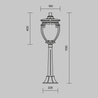 Ландшафтный светильник Outdoor O414FL-01GB1 — фото 3, Уличное освещение