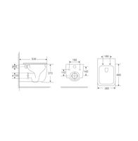 Унитаз подвесной Grossman (530х365х373) безободковый,белый с тонкой крышкой,микролифт,смыв торнадо,1 место арт-GR-4409SQ — фото 9, Подвесные унитазы