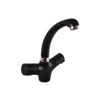 TRM26.5CMAT TERMOSTAT - смеситель для умывальника, высота 235 мм. ЧЕРНЫЙ МАТОВЫЙ — фото 1, Смесители для раковины