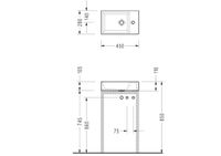 Раковина на столешницу 450х280х110 2049 — фото 3, Раковины накладные