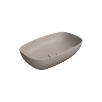 Товар: раковина накладная NUBES 60x38 без перелива серый беж матовый арт-978305 - фото 2 раковина накладная NUBES 60x38 без перелива серый беж матовый арт-978305 — фото 2, Раковины накладные