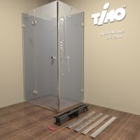 К-т водоотводящий желоб SP10-700 из пластика, с порогами из нерж. стали + Декор. решетка DG10-700 арт-SP10700-DG10700 — фото 5, Душевые лотки