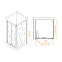 Душевой уголок RGW PA-142 (PA-21+Z-050-5) 900x1000 060814290-11 — фото 6, Душевые уголки