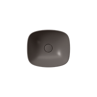 раковина накладная NUBES 40x35 без перелива коричневый матовый ) арт-978516 — фото 1, Раковины накладные