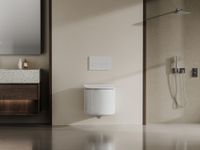 Унитаз ABBER Bequem AC1129 подвесной белый, безободковый, смыв торнадо — фото 3, Подвесные унитазы