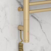 Полотенцесушитель электрический Сунержа Богема 3.0 прямая 600х400 МЭМ левый Матовая шампань арт-022-5804-6040 — фото 2, Электрические полотенцесушители