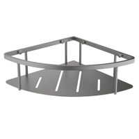 угловая полка, оружейная сталь арт-AQ4926BGM — фото 1, Полки для ванной и душа