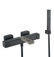 Смеситель для ванны Webert One-X , чернай/сталь арт-OX850101441 — фото 1, Смеситель для ванны