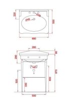 Консоль Artceram Hermitage напольная/пристенная со стеклянной полкой цвет хром арт-HEA015 71 — фото 2, Консоли для раковины