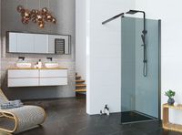 Душевая перегородка ALEX BAITLER 29 серия AB29120B4 тонированное стекло — фото 1, Душевые перегородки