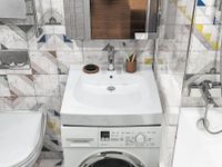 ПИЛОТ Умывальник 50/60 см. над стир.машиной, хр.кольцо, САНТЕК арт-1WH110569 — фото 9, Раковины подвесные