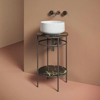 Мраморная полка Artceram Vogue для металлической консоли цвет black & gold TFA012 91 — фото 1, Полки