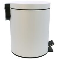 GIFORTES Ведро д/мусора 5 литров круглое, с крышкой SOFT CLOSE, белый матовый арт-32671 — фото 4, Мусорные ведра