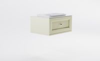 Тумба Классик 80 с 1ящ RAL1013 мат. с раковиной Ретро бел гл. и столешницей Solid бел гл. арт-4631177714078 — фото 3, Тумбы с раковиной