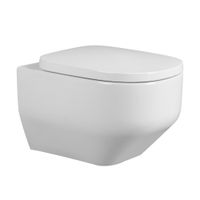 Унитаз ABBER Rechteck AC1218 подвесной белый, безободковый, смыв торнадо и струйный смыв — фото 1, Подвесные унитазы