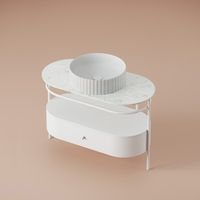 Ящик выдвижной Artceram Flair 4.0 деревянный для металлической консоли цвет белый матовый ACM038 05 — фото 1, Комплектующие для мебели в ванной