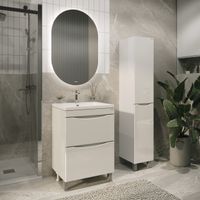 Товар: Тумба напольная "ВИСТА-58 см" с 2-я ящ. белый глянец (ум. Alice-58) 105864 - фото 2 Тумба напольная "ВИСТА-58 см" с 2-я ящ. белый глянец (ум. Alice-58) 105864 — фото 2, Комоды и тумбы для ванной комнаты