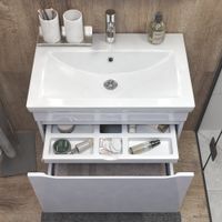 Тумба под раковину VIGO Grani 80 подвесная белый (166) — фото 4, Тумбы под раковину