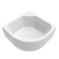 Поддон ПД 5 глубокий полукруг 90х90 Обрезанный (без сиденья) арт-Щ0000014179 — фото 1, Акриловые душевые поддоны