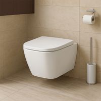 Унитаз подвесной Azario Cascad 525x345x360 безободковый, система смыва "Скрытое Торнадо", в комплекте с быстросъемным сиденьем микролифт (AZ-2303A) арт-AZ-2303-A — фото 15, Подвесные унитазы