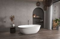 Ванна из искусственного камня ABBER Stein AS9631 белая матовая — фото 10, Ванны из искусственного камня