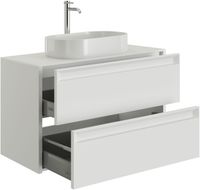 Тумба под раковину Allen Brau Fantasy 80 1.11001.WM 2.0 белый матовый — фото 7, Тумбы под раковину