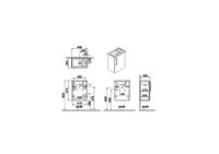 Root Тумба 45 см с раковиной с дверцей глянцевый белый правый VITRA арт-66330 — фото 2, Тумбы с раковиной