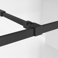 Душевая перегородка Niagara Nova NG-688-10BLACK (100х195) черный матовый,стекло прозрачное,1 место — фото 6, Душевые перегородки