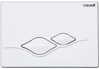 CREAVIT Кнопка для инсталляции UFO белая арт-GP1001.00 — фото 1, Кнопки смыва