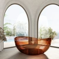 Прозрачная ванна ABBER Kristall AT9705Opal коричневая — фото 4, Ванны из полиэфирной смолы