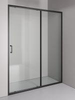 Товар: Orange душевое ограждение в нишу с раздвижной дверкой, матовый черный арт-E02-150TB - фото 4 Orange душевое ограждение в нишу с раздвижной дверкой, матовый черный арт-E02-150TB — фото 4, Раздвижные душевые двери