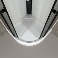 ДК Грэй-Вайт 90*90 А (7 мест+сифон D50, декор.крышка) арт-Щ0000067300 — фото 10, Душевые кабины